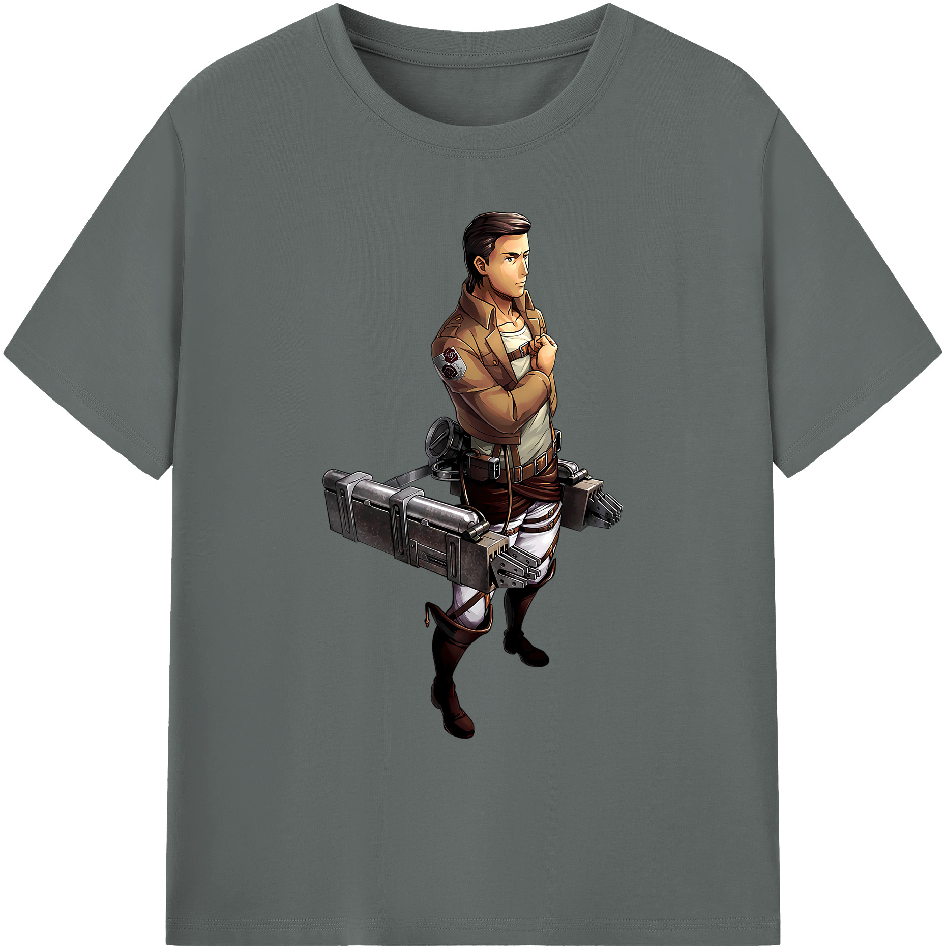 （画像用） 進撃の巨人 Attack on Titan 綿100％ メンズ半袖Tシャツ｜肌触りやわらか＆通気性